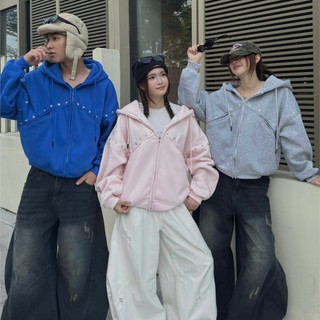 ÁO KHOÁC ZIP ĐÍNH NÚT BUTTON LINE FORM UNISEX NAM NỮ BOXY NHIỀU MÀU | SSSTORE.AESTHETIC