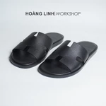 Dép HM cao cấp, dép chữ H nam hàng thủ công chất liệu da bò, đế phíp dán sẵn chống trơn, bảo vệ đế — ảnh 1