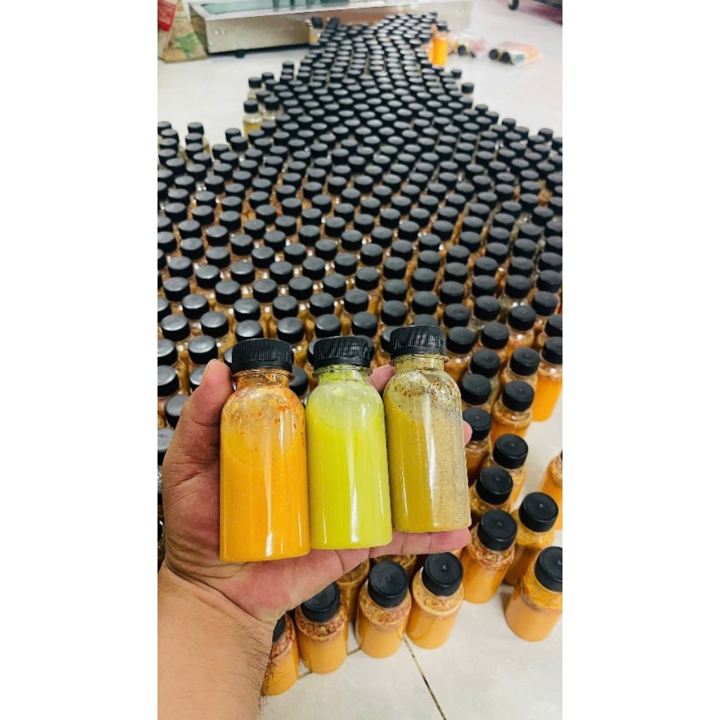 (siêu sales)sét 3 Chai Muối Chấm 3 Vị Muối Ớt Xiêm Xanh, Muối ớt đỏ it cay, Muối Ớt Đỏ Thần Thánh Muối Tiêu Đen Ngũ Vị
