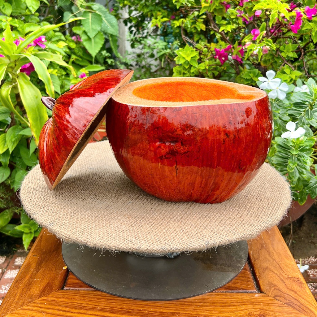 [ SIZE 800ML - 1000ML ] Bình Ủ Ấm Trà TRÁI DỪA NHO Giữ Nhiệt Cao Cấp, Trang Trí Bàn Trà Quà Ý Nghĩa, Decor Sang Trọng