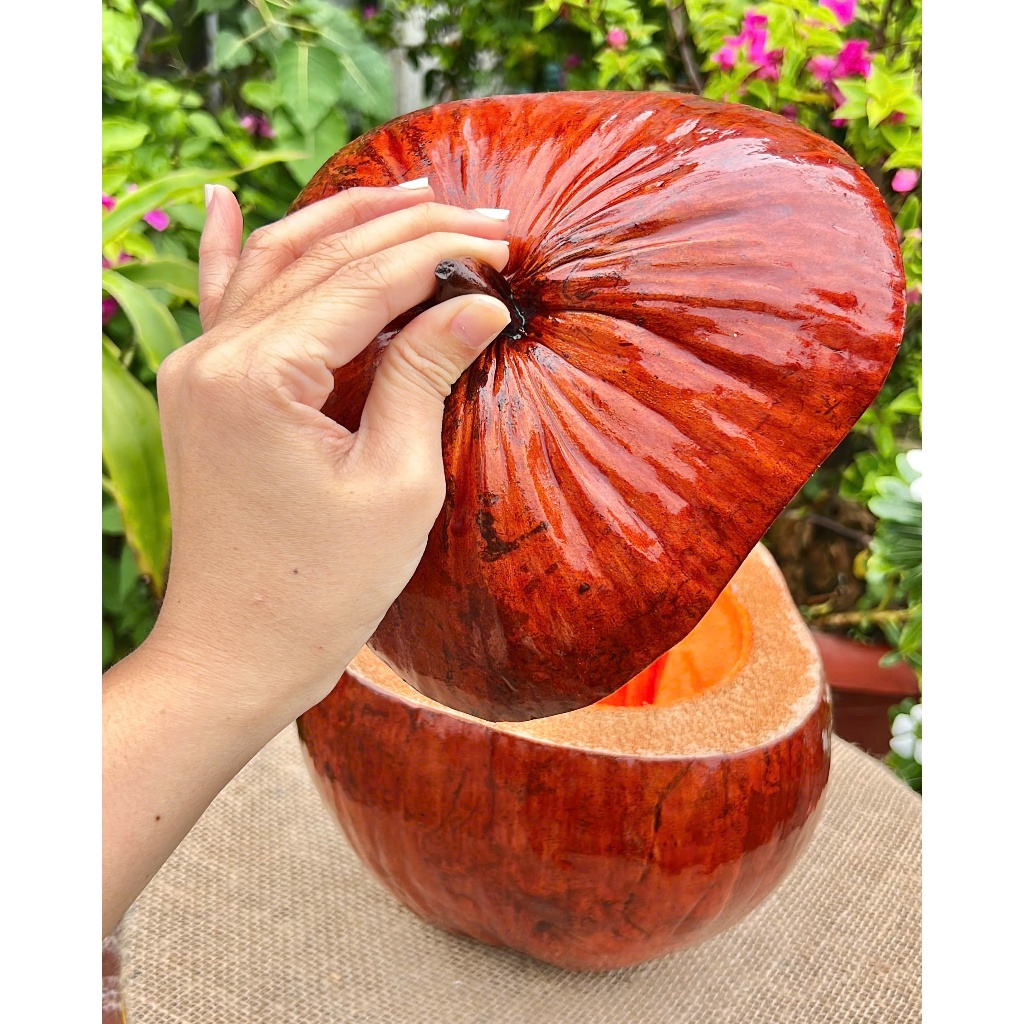 [ SIZE 800ML - 1000ML ] Bình Ủ Ấm Trà TRÁI DỪA NHO Giữ Nhiệt Cao Cấp, Trang Trí Bàn Trà Quà Ý Nghĩa, Decor Sang Trọng