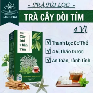 Trà Dòi Tím - Làng Mai – Giảm ho dai dẳng, ho có đờm, Thanh Lọc Cổ Họng, Dễ Uống. Hộp 30 túi