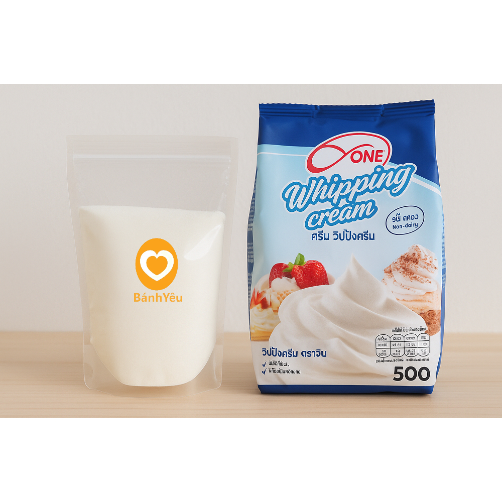 100g Bột Whipping Cream Thái Lan Có Đường/Không Đường tùy chọn (chia lẻ 100g)
