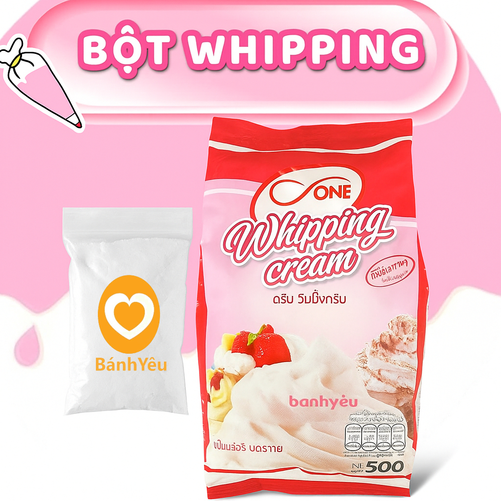 100g Bột Whipping Cream Thái Lan Có Đường/Không Đường tùy chọn (chia lẻ 100g)