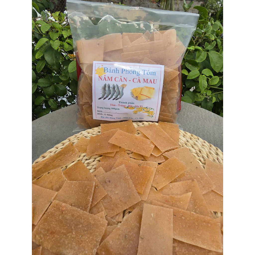 500gam Bánh Phồng Tôm 38% Tôm (Bánh Lỡ Size - Vụn) Đặc Sản Năm Căn - Cà Mau - VHP
