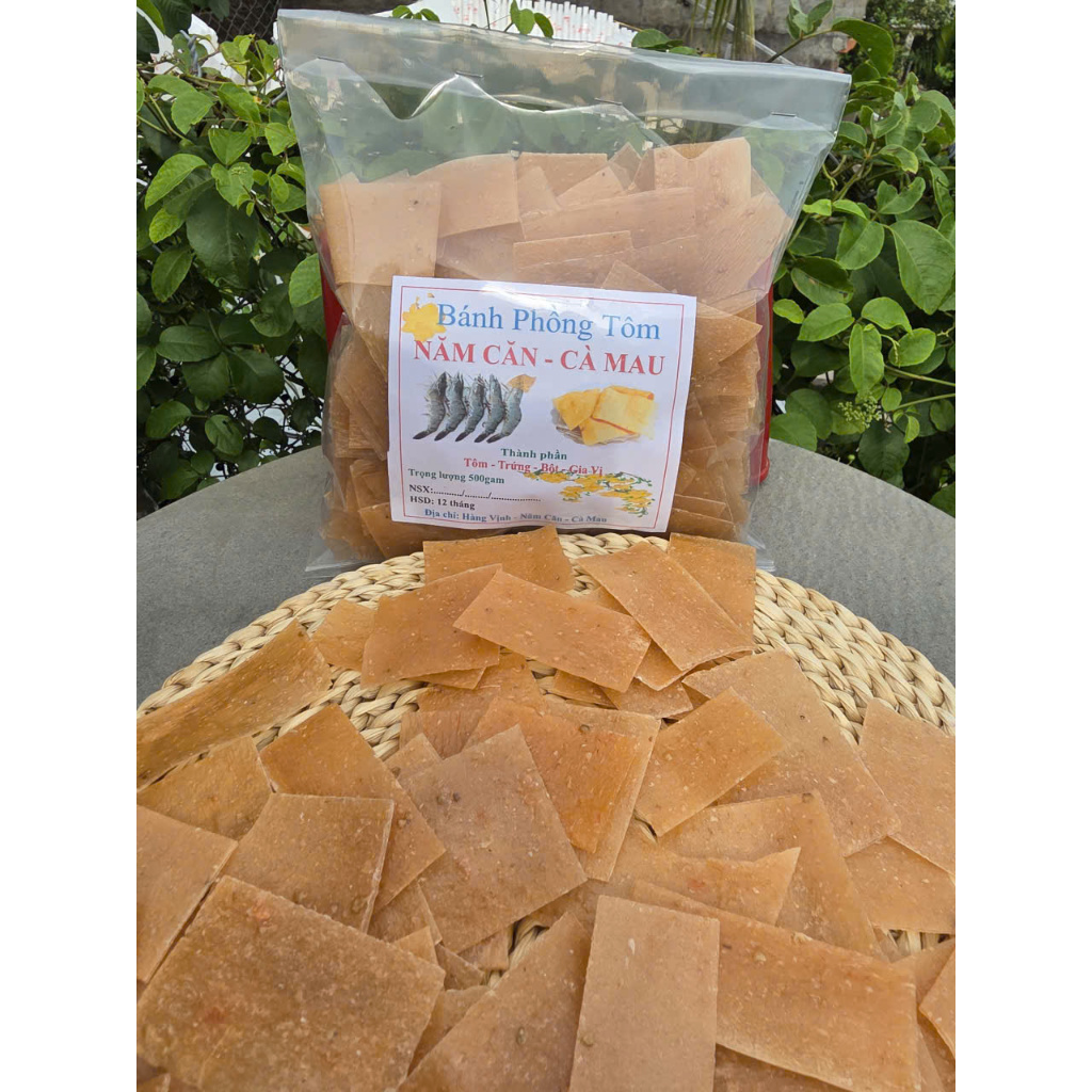 500gam Bánh Phồng Tôm 38% Tôm (Bánh Lỡ Size - Vụn) Đặc Sản Năm Căn - Cà Mau - VHP
