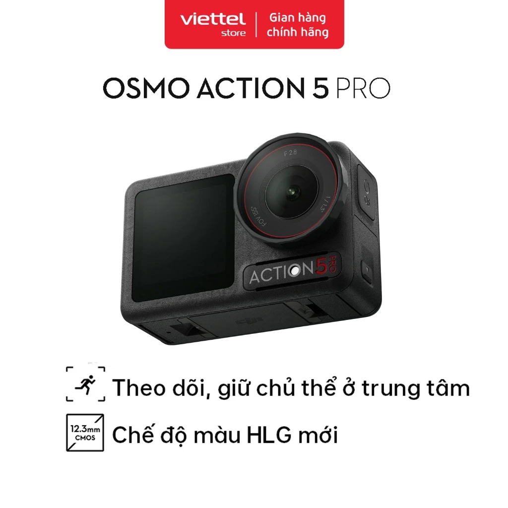 Camera Hành Động DJI Osmo Action 5 Pro | Máy Quay Hành Trình 4K | Chế Độ Màu HLG | Quay Đêm Rõ Nét