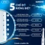 Bàn chải điện Samono SW-ET01, 5 chế độ đánh răng cho nam/nữ và trẻ em, 4 đầu bàn chải thay thế mềm mại