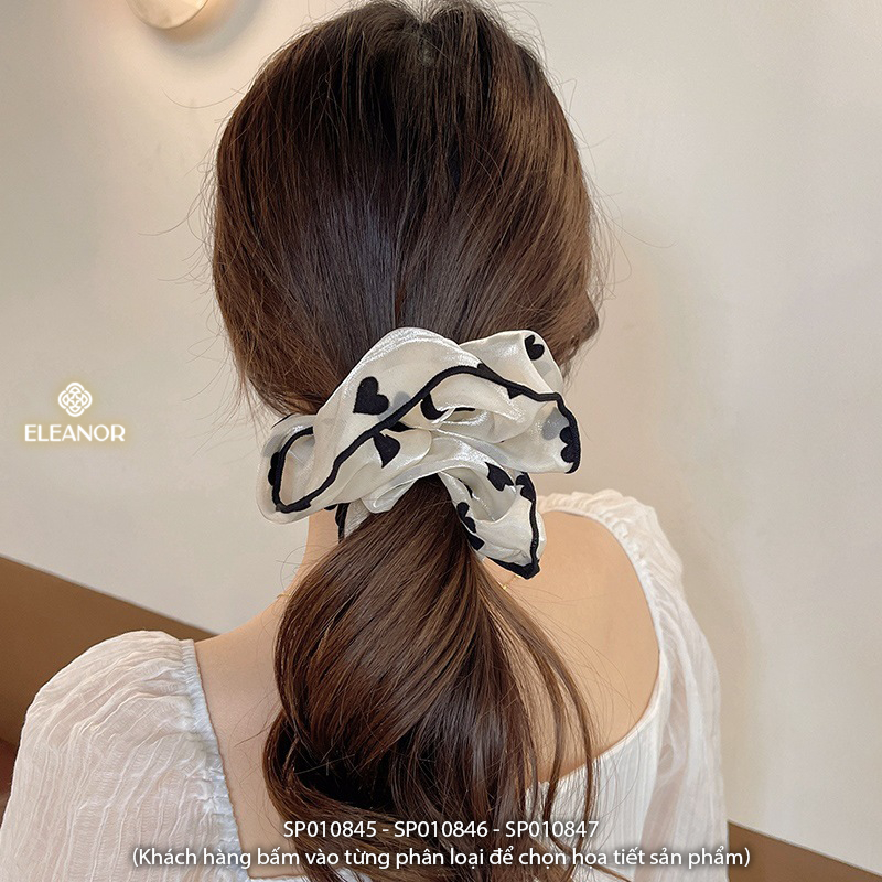 Dây buộc tóc nữ scrunchies Eleanor Accessories họa tiết đa dạng phụ kiện tóc cột tóc nữ 10845
