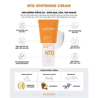 Ahowha - Combo 5 sample Kem Dưỡng Trắng Da Ahohwa Whitening Cream NTG