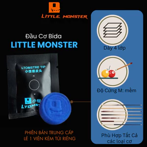 Đầu Tẩy 8 Lớp - Đầu Thay Thế Cho Dành Cho Cơ Bida - Độ cứng vừa phải MH- LTOMSTRE - LITTLE MONSTER