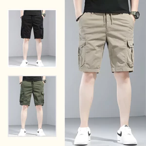 Quần Short Nam Kaki Túi Hộp Vải Kaki Cotton Co Giãn Thoáng Khí Co Giãn Thoải Mái S08