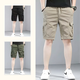 Quần Short Nam Kaki Túi Hộp Vải Kaki Cotton Co Giãn Thoáng Khí Co Giãn Thoải Mái S08