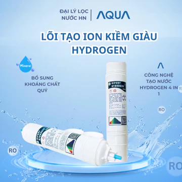 Lõi Tạo ion Kiềm giàu Hydrogen, công nghệ tạo nước Hydrogen 4 in 1 tốt cho sức khỏe, hàng chính hãng