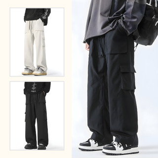 Quần kaki túi hộp nam nữ ống rộng, quần Cargo Pant kaki ống suông phong cách Hàn Quốc K04