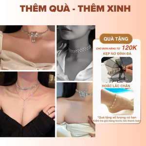 Vòng Cổ Dây Chuyền Choker Đính Đá Đi Tiệc Sang Trọng