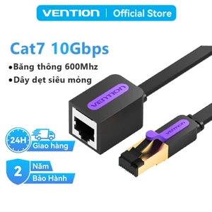 Cáp Nối Mạng Cat7 Vention RJ45 Dây Dẹt, Tốc Độ Truyền 10Gbps, Vỏ Bọc PVC Độ Bền Cao, Cáp LAN Mở Rộng Tốc Độ Cao