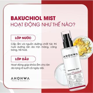 Ahohwa - Bakuchiol Mist - Xịt khoáng căng bóng, trẻ hoá tế bào sinh học - 150ml