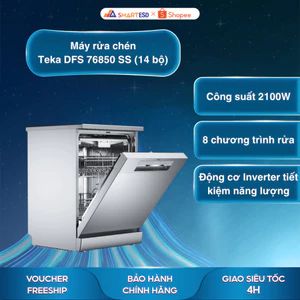 Máy rửa chén Teka DFS 76850 SS (14 bộ) - Bảo Hành Chính Hãng 36 tháng