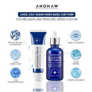 Ahohwa - Elazulene Peptablue Calming Ampoule - Tinh chất phục hồi, trẻ hoá tế bào sinh học - 50ml