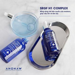 Ahohwa - Elazulene Peptablue Calming Ampoule - Tinh chất phục hồi, trẻ hoá tế bào sinh học - 50ml