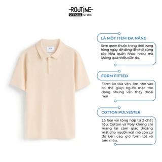 Áo Polo Nam Tay Ngắn Trơn Form Fitted - Routine 10S25POL002