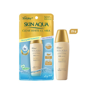 Sữa Chống Nắng Sunplay Dưỡng Da Tạo Nền Sáng Mịn Clear White CC Milk (25g)