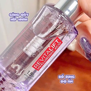 Serum L'oreal Revitalift Hyaluronic Acid Cấp Ẩm Giảm Nếp Nhăn & Căng Mướt Da Loreal Tím HA 30ml
