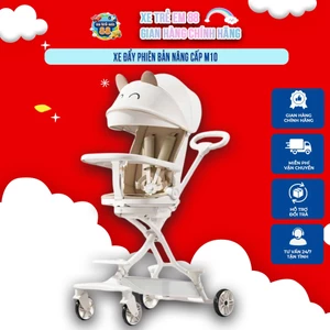 Xe đẩy phiên bản M10 cho bé từ sơ sinh có kèm bàn ăn dặm, đảo chiều gấp gọn đủ màu