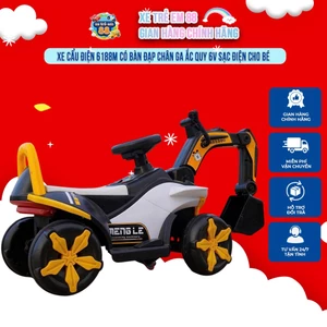 Xe Cần Cẩu Múc Chạy Điện Ắc Quy Mã 1688, Mã 6188 Cao Cấp, Thiết Kế Nhạc Còi Tiện Lợi, Đa Dạng Màu Sắc
