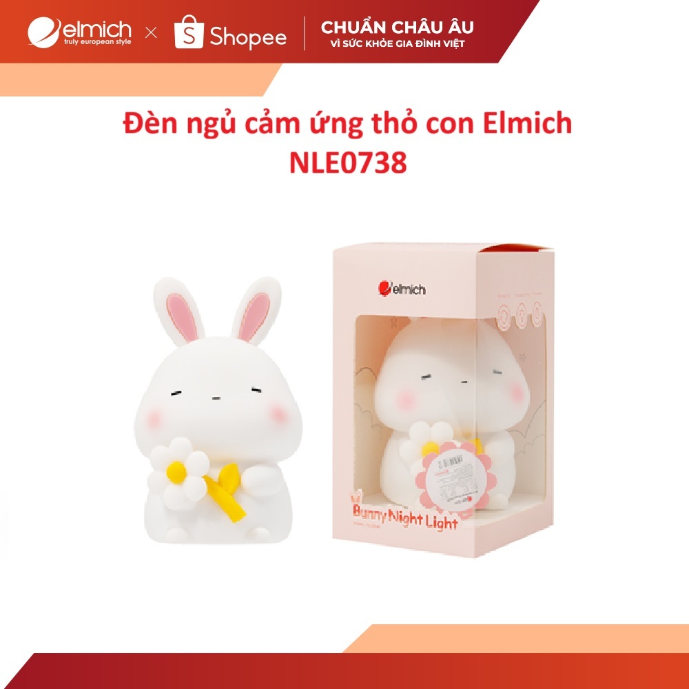 Đèn ngủ cảm ứng thỏ con Elmich NLE0738