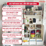 [NEW 2026] Kệ Đựng Đồ Dạng Tủ PAKEY Cao Cấp, Tủ Đồ Đa Năng Có Ngăn Treo Tặng Khay + Hộp Đựng Đồ — ảnh 7