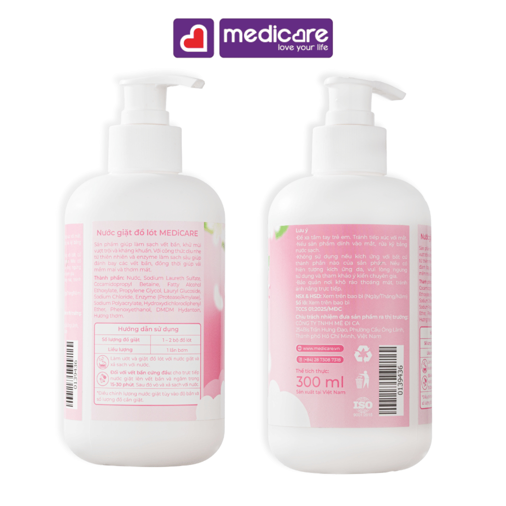 Nước giặt đồ lót MEDiCARE 300ml