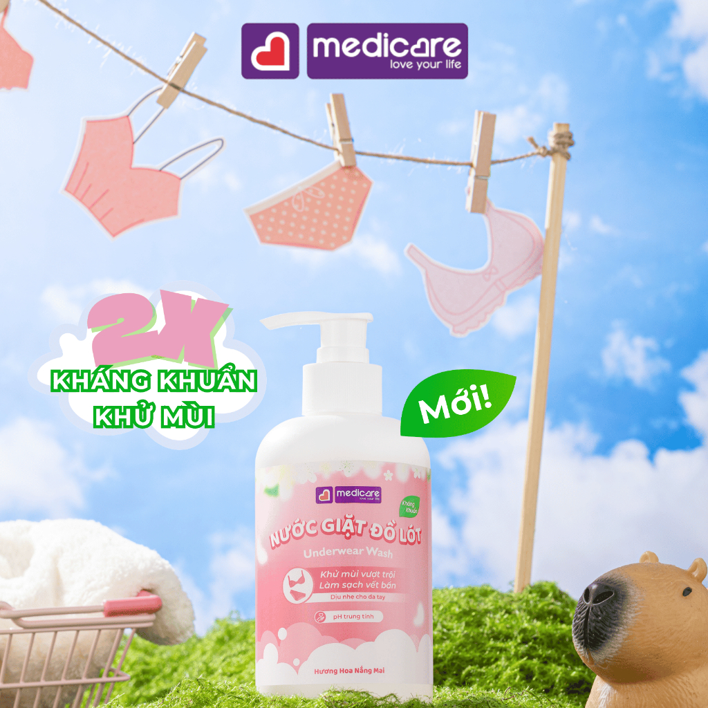 Nước giặt đồ lót MEDiCARE 300ml