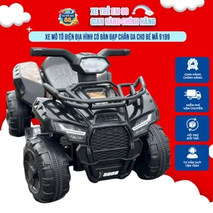 Xe Mô Tô Điện Địa Hình Mã 9199, Vận Động Cho Bé Trai, Có Bàn Đạp Chân Ga Cho Bé (Mẫu Mới)
