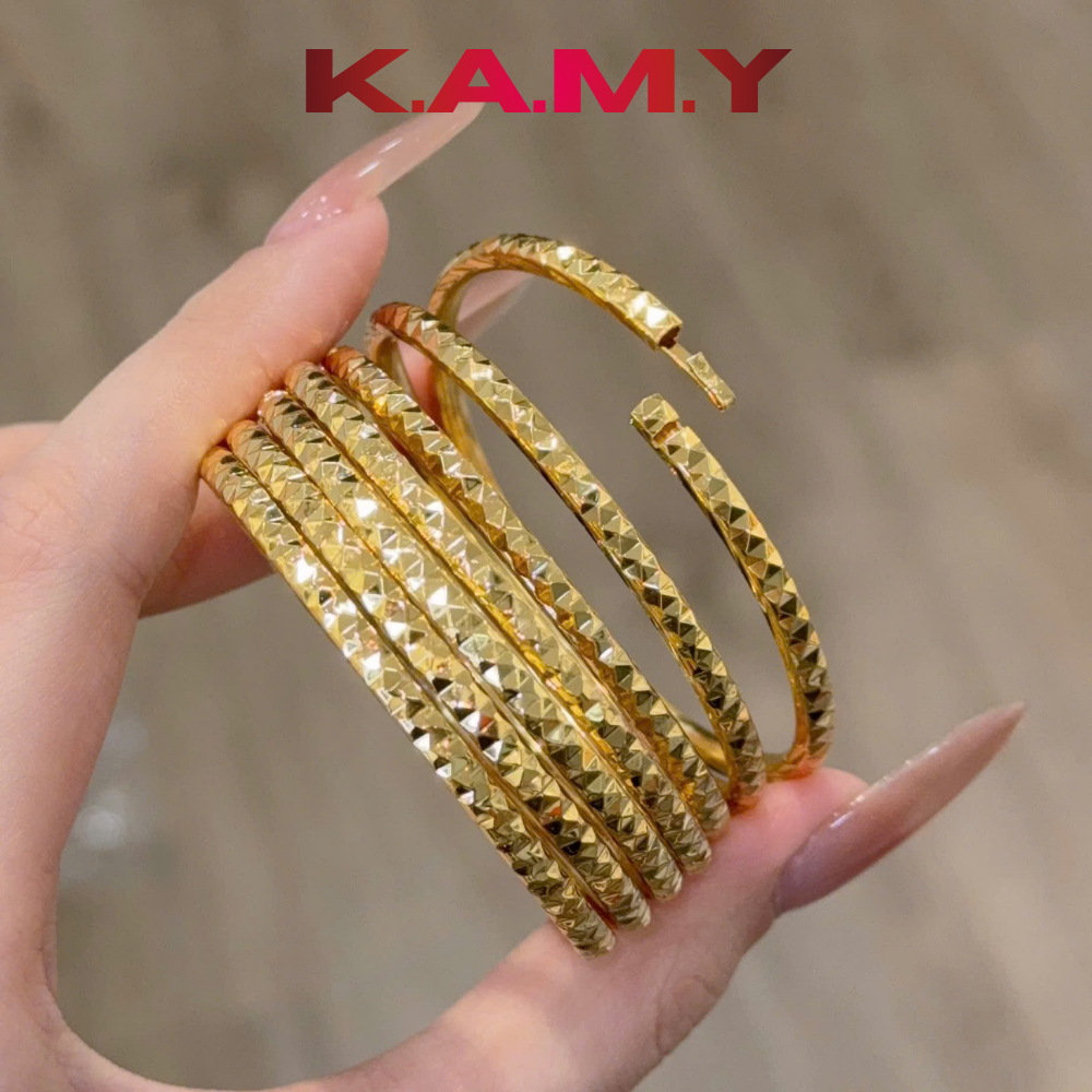 Bộ Ximen 3 Ly Kiểu Kim Cương Khóa Lưỡi Gà – Bộ 7 Chiếc Mạ Vàng Cao Cấp