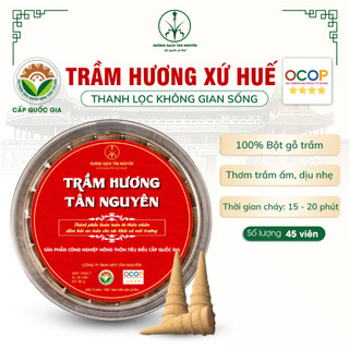 [OCOP 4 SAO + TẶNG 3 NỤ CAO CẤP] Hộp nụ trầm hương Tân Nguyên 45 viên, thơm dịu, xông nhà thanh lọc không khí khử ẩm mốc