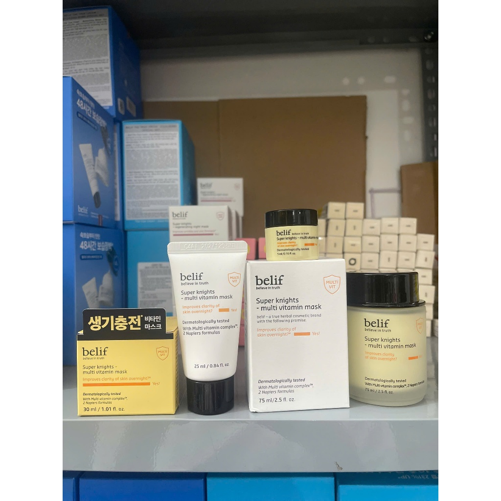 Mặt nạ ngủ dưỡng ẩm, sáng da Belif Multi Vitamin Mask 5ml 25ml 30ml 75ml