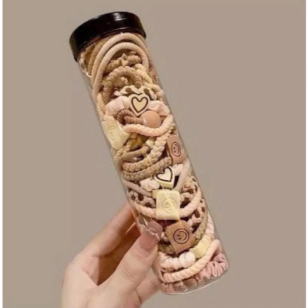 [Peinn] Set 20 Chun buộc tóc đuôi ngự, Ống 20 Dây Thun Cột Tóc Đáng Yêu Xinh,chun gấu - CA15