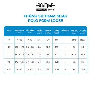 [🔥HOT] Áo Polo Nam Tay Ngắn Vải Cotton Phối Patch Form Loose - Routine 10S25POL020