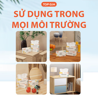 [XẢ KHO] COMBO 4, 6, 8 Bịch Giấy Rút Đáy Top Gia Đa Sắc 1280 tờ 4 Lớp Dày Dặn Thấm Hút Tốt Không Huỳnh Quang