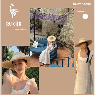 Daisy Dress - Đầm Linen bèo nách