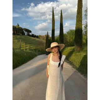Daisy Dress - Đầm Linen bèo nách