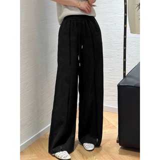 Flowy Pants - Quần Dài Linen ống rộng phối ren
