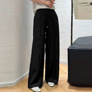 Flowy Pants - Quần Dài Linen ống rộng phối ren