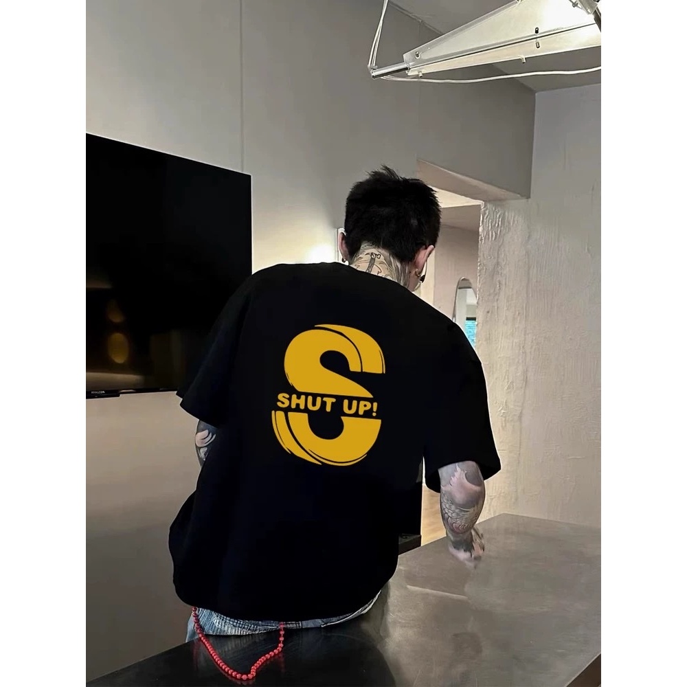 Áo thun Stee Cổ tròn SHUT UP Localbrand ICVCVN Unisex Cotton