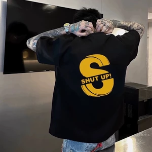Áo thun Stee Cổ tròn SHUT UP Localbrand ICVCVN Unisex Cotton