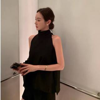 𝗥𝗼𝘀𝗲 𝗟𝗶𝗻𝗲𝗻  A05 - |LY LINEN| Áo Linen Tưng vân gỗ cổ yếm thắt nơ sau LYLINEN
