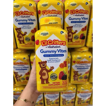 🍓🍒🍭[05/27] Kẹo Dẻo Bổ Sung Vitamin tổng hợp Dành Cho Trẻ L’IL CRITTERS Complete Multivitamin GUMMY VITES 300 Viên từ MỸ