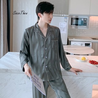 Đồ ngủ đôi nam nữ lụa dài tay satin cao cấp - Since Then